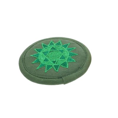 Kisangel Embroidered Buddha Sound Bowl Mat Medium Round Buddhist Cushion for Singing Bowls Lightweight Design for Meditation