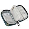 ElliTarr Weekly Pill Organizer Travel Pill Case for Purse Small Pill Box 7 Day Portable Vitamin Holder Cute Pill Bottle Organizer Green Peacock view 3