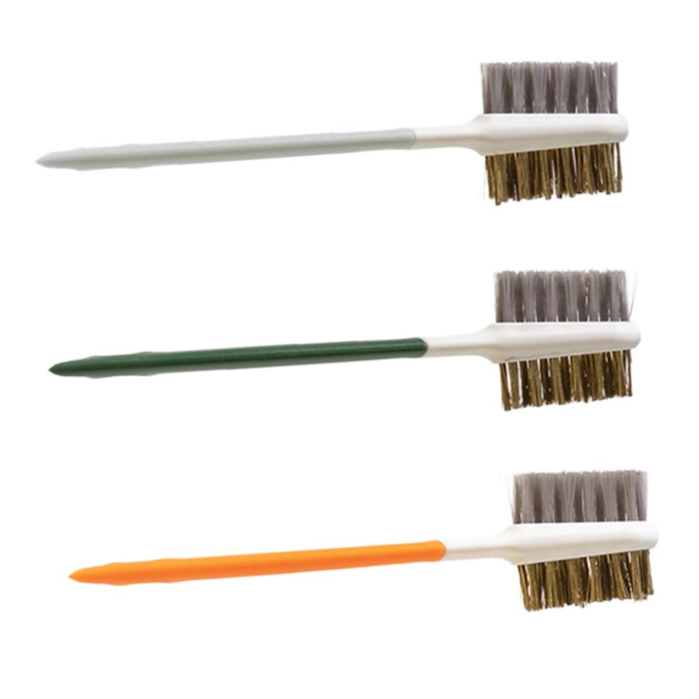 BCOATH 3pcs Kitchen Scrub Brush Double-Headed Cleaning Tool Wire Brush for Drill Lint Cleaner