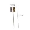 IWOWHERO 3pcs Double-Headed Kitchen Cleaning Tool Durable Gas Stove and Range Hood Brush for Effortless Cleaning Green Orange White view 2