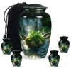 Forest Waterfall Urns for Human Ashes, Urns Set of 5, 10 Inch + 4 Keepsakes view 1
