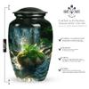 Forest Waterfall Urns for Human Ashes, Urns Set of 5, 10 Inch + 4 Keepsakes view 2