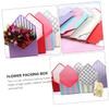 ORFOFE Present Box 5pcs Folding Paper Boxes Envelope for Bouquet Packing Decor view 2