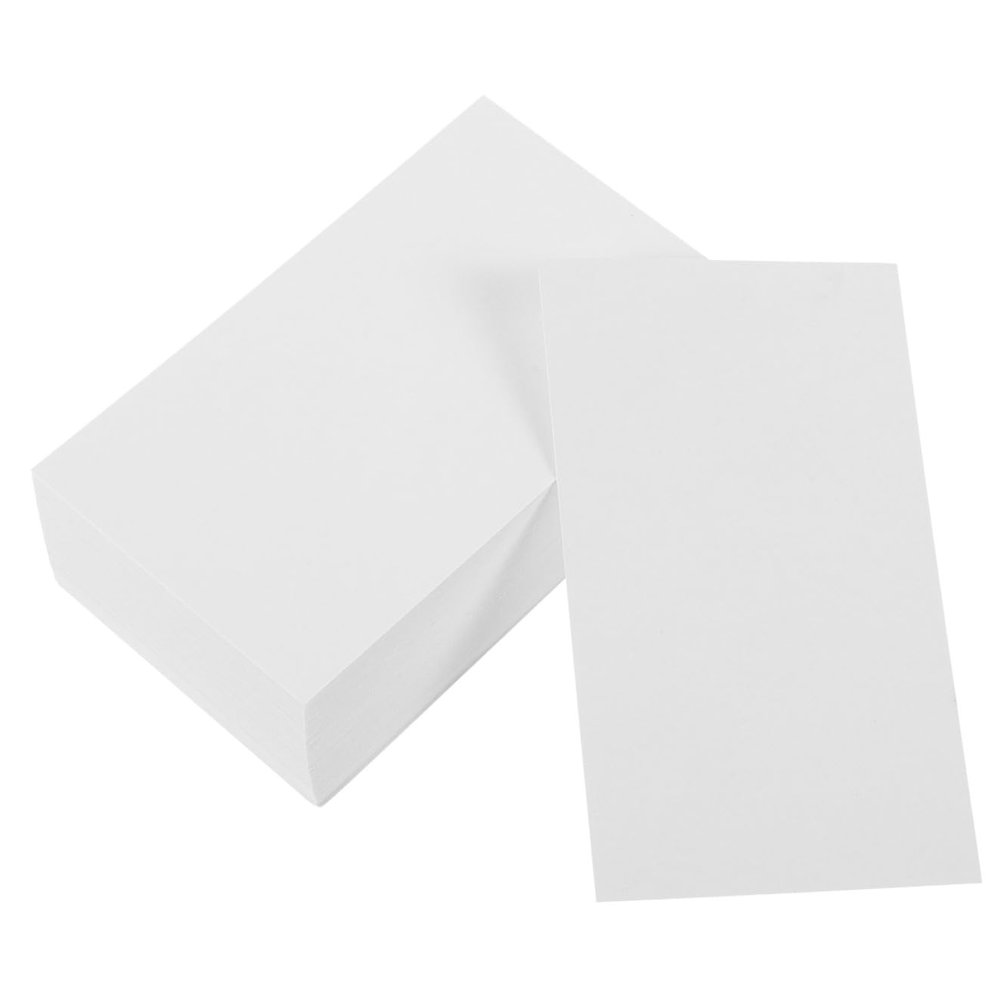 ARTIBETTER 200pcs Diy Blank White Card Paper Index Cards Scratch Paper for Writing Vocabulary