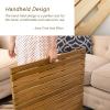 Wooden Bath Floor Mat Raised, Large Slated Platform for Luxury Shower Non Slip Bathroom, 30 32 34 36 Inch Outdoor Shower Floor For Elderly/ Spa, Heavy Duty Entryway Mat(25x40in(63.5x101.6cm)) view 3