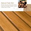 Wooden Bath Floor Mat Raised, Large Slated Platform for Luxury Shower Non Slip Bathroom, 30 32 34 36 Inch Outdoor Shower Floor For Elderly/ Spa, Heavy Duty Entryway Mat(25x40in(63.5x101.6cm)) view 4