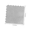 OKUMEYR 2pcs Anti-Slip Bath Mat Interlocking Splicing Floor Tiles for Bathroom Shower and Kitchen Deep Gray Design with Drain for Safety view 2