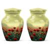 Yatskia Red Rose Small Cremation Urns for Human Ashes Adult Mom and Dad, Mini Memorial Urn for Adult Ashes, (Classic 3 Inch, Pack of 2) view 1