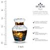 JAGSHASHI Golden Butterfly in Water Mini Funeral Urns for Human Ashes Adult Female Mom - Small Burial Urn for Women & Men - Keepsake Cremation Urn for Ashes Adult Male Dad - 3 Inch Set of 4 view 2