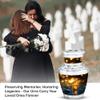 JAGSHASHI Golden Butterfly in Water Mini Funeral Urns for Human Ashes Adult Female Mom - Small Burial Urn for Women & Men - Keepsake Cremation Urn for Ashes Adult Male Dad - 3 Inch Set of 4 view 4