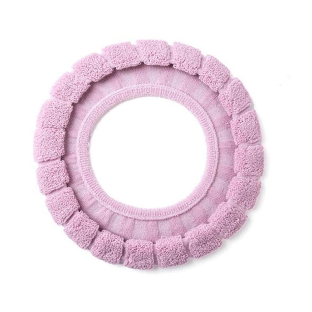 PRETYZOOM 2pcs Warm Thick O-Shaped Toilet Seat Cover Pads Stretchable Washable Soft