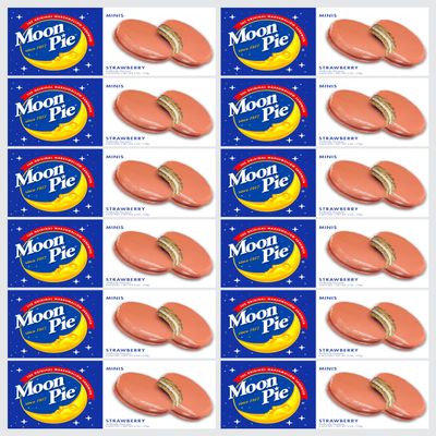 Marshmellow- Cookies 72 Count (12 Boxes, 6 Each) Individually Wrapped Bulk Snacks for Office, Staff, Clients, Meetings, Training, Events Wholesale Treats Case x 1 (Strawberry)
