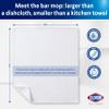CLOROX Ribbed Bar Mops - 100% Cotton Quick Dry Extra Large Dishcloths - Absorbent Multipurpose Cleaning Cloths for Restaurants, Kitchen, Bathroom, Hotel - 16" x 19" - White 3 Pack view 2