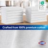 CLOROX Ribbed Bar Mops - 100% Cotton Quick Dry Extra Large Dishcloths - Absorbent Multipurpose Cleaning Cloths for Restaurants, Kitchen, Bathroom, Hotel - 16" x 19" - White 3 Pack view 4