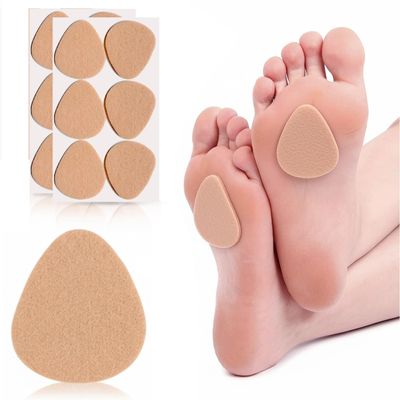 10pcs Felt Metatarsal Pads for Women and Men, Adhesive Forefoot Pads Forefoot Cushion Pads, Ball of Foot Cushion Foot Pad