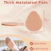 10pcs Felt Metatarsal Pads for Women and Men, Adhesive Forefoot Pads Forefoot Cushion Pads, Ball of Foot Cushion Foot Pad view 2