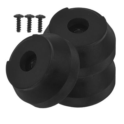 FOYTOKI 3pcs Rubber Cane Tips for Stability Heavy Duty Walking Stick Protectors Non-Slip Cane Bottom Caps Black for Indoor Outdoor Use