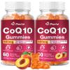 2 Pack CoQ10 Gummies - 500mg per Serving with Omega-3 (EPA & DHA), B3 & Zinc - Supports Immunity & Energy - Delicious Orange Flavor - Non-GMO, Gluten-Free - 120 Count view 1
