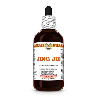 Jing Jie (Schizonepeta Tenuifolia) Dry Herb Tincture, Made in Hawaii, All Natural, Vegan, Pure Liquid Extract - 4 fl.oz