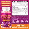 2 Pack Calcium Citrate Gummies - 1000mg per Serving - Supports Bone & Teeth Health with Vitamin D3 & K2 - Delicious Peach Flavor - Non-GMO, Gluten-Free - 120 Gummies view 2