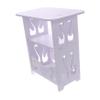 Mikinona Small End Table for Bedroom Stylish Side Table for Books Drinks Nightstand Living Room Modern Space-Saving view 1