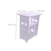 Mikinona Small End Table for Bedroom Stylish Side Table for Books Drinks Nightstand Living Room Modern Space-Saving view 2
