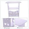 Mikinona Small End Table for Bedroom Stylish Side Table for Books Drinks Nightstand Living Room Modern Space-Saving view 3