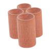 HONMEET Mini Cylinder Aromatherapy Display Base Set of 4 Wooden Essential Oil Diffuser Pedestals for Home and Office Decor Round Wood Holder for Aroma Diffuser view 1