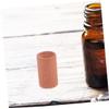 HONMEET Mini Cylinder Aromatherapy Display Base Set of 4 Wooden Essential Oil Diffuser Pedestals for Home and Office Decor Round Wood Holder for Aroma Diffuser view 4