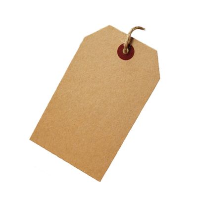 GALPADA 100pcs Vintage Kraft Paper Labels Plain Tags Stickers DIY Wedding Decor Packaging