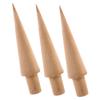 Cabilock 12pcs Shaved Ice Molds Ice Cream Crumbs Cone-shaped Cone Molds for Baking Wood Material view 2