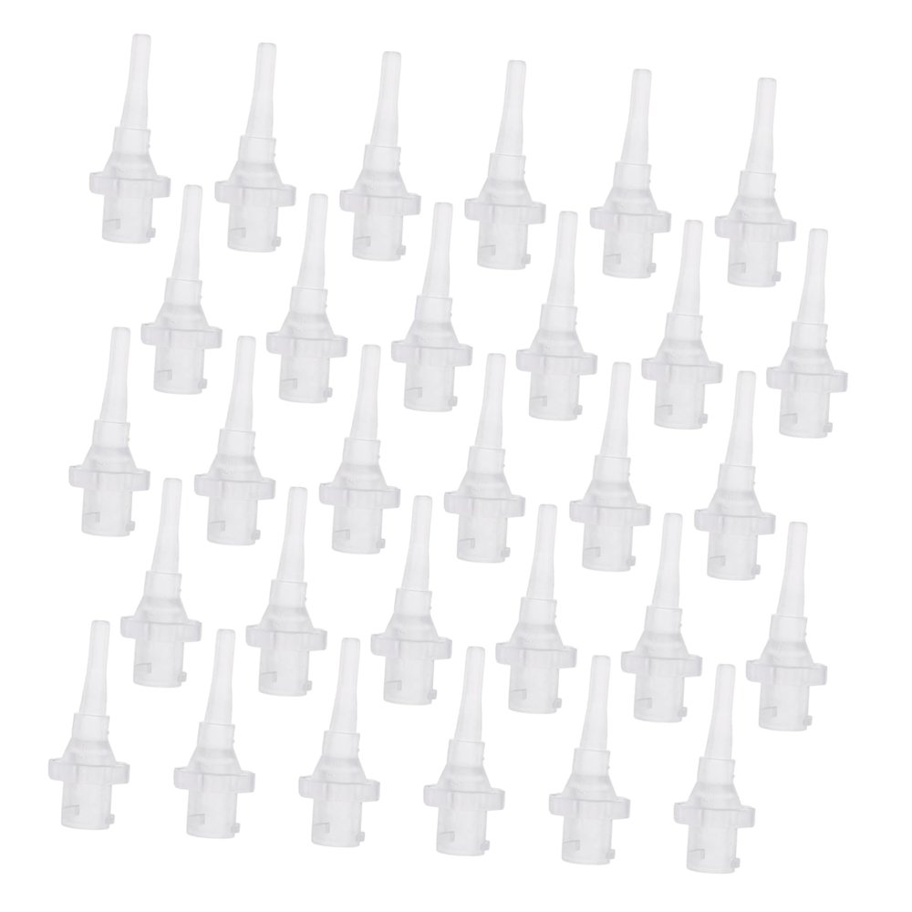 Conical Bottle Ear Washer Nozzles 30pcs PP Ear Cleaning Replacement