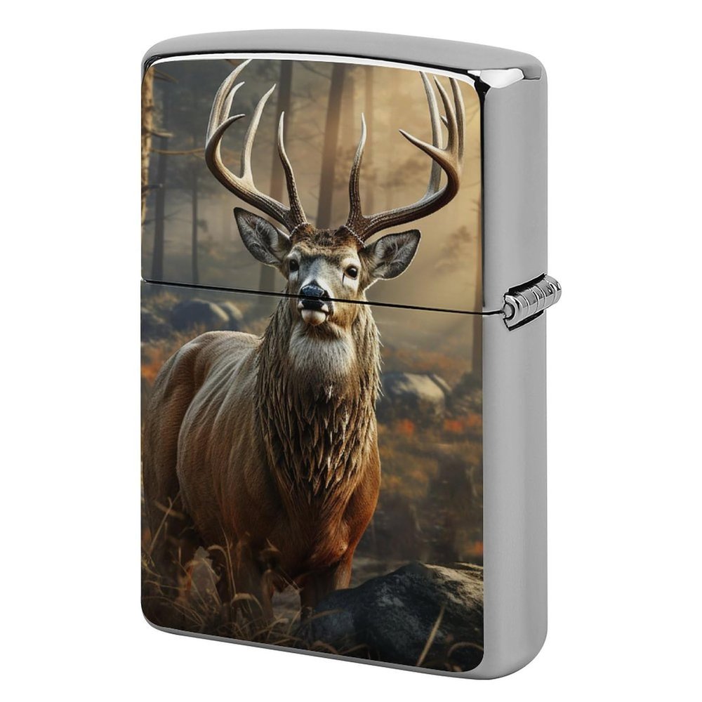 Deer Hunting Season Lighter Case, Personalized Metal Lighter Sleeve, Double-Sided Lighters Cover for Standard Lighters, Stylish & Unique Idea