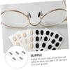 WRITWAA 32sheets Eva Sponge Nose Pads for Eyeglasses Self-Adhesive Comfort Stickers No Marks Nose Protectors Skin Tone Black Eyewear Accessories view 2