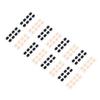 WRITWAA 32sheets Eva Sponge Nose Pads for Eyeglasses Self-Adhesive Comfort Stickers No Marks Nose Protectors Skin Tone Black Eyewear Accessories view 4