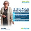 Osteo Active Hip Protector Set by Delloch, Fall Protection for Active Older People - Cotton Briefs - Removable Shields EN1621-1 great Impact Protection, Breathable, Female (1, Single Pack + 1 shield, Black, X-Small) view 4