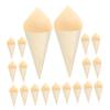 STOBAZA 50pcs Disposable Wood Cones for Sushi Rolls Mini Ice Cream Cones Charcuterie Waffle Party Supplies view 1