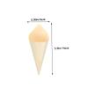 STOBAZA 50pcs Disposable Wood Cones for Sushi Rolls Mini Ice Cream Cones Charcuterie Waffle Party Supplies view 2