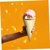 STOBAZA 50pcs Disposable Wood Cones for Sushi Rolls Mini Ice Cream Cones Charcuterie Waffle Party Supplies view 4