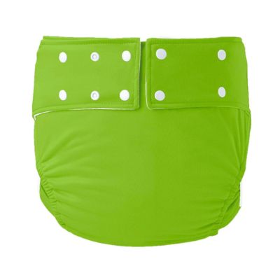 Adult Diapers Cloth Waterproof Reusable,Adult Cloth Diaper Washable Adjustable Breathable Cotton Incontinence Diaper Nappies Leakproof Panties(Grass Green,X-Large)