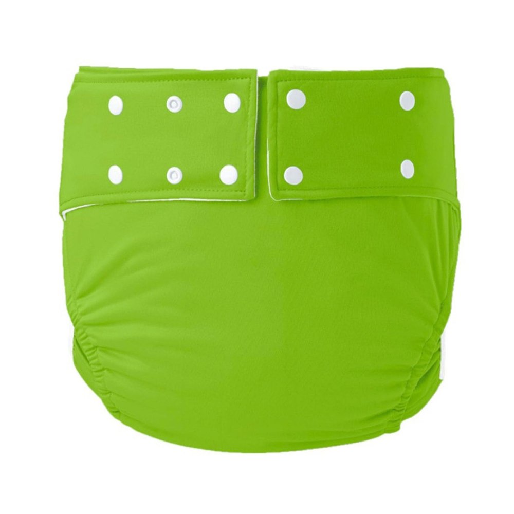Adult Diapers Cloth Waterproof Reusable,Adult Cloth Diaper Washable Adjustable Breathable Cotton Incontinence Diaper Nappies Leakproof Panties(Grass Green,X-Large)