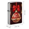 Christmas Ball Golden Bell Lighter Case, Personalized Metal Lighter Sleeve, Double-Sided Lighters Cover for Standard Lighters, Stylish & Unique Idea view 2
