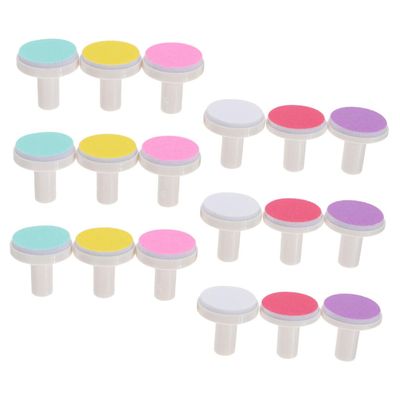 CHICAMPERA 18pcs Nail Trimmer Replacement Pads Soft Nail Grinding Heads for Safe Gentle Care Premium Quality Abrasive for Newborns