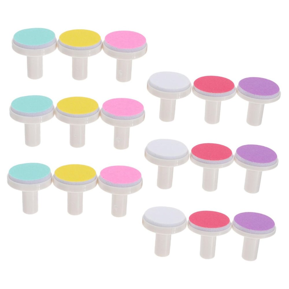 CHICAMPERA 18pcs Nail Trimmer Replacement Pads Soft Nail Grinding Heads for Safe Gentle Care Premium Quality Abrasive for Newborns
