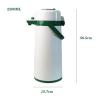 TYUHDUYUR Electric Kettle Hot Water Bottle Large Capacity Household Insulated Water Bottle Air Pressure Outdoor Warm Water Bottle Tea Kettle/White (White) view 2