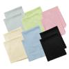 12 Pack Microfiber Cleaning Cloths Color Glasses Cloth Lens Wipes Cloth for Lenses, Screens, Cameras, Eyeglasses 6"x7" view 1