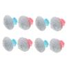 NOLITOY Stainless Steel Wire Ball Brush with Plastic Handle 8-Piece Set Kitchen Cleaning Scrubber for Stubborn Stains Sturdy Wire Brush for Household Use Random Color view 1