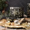 RUSPEPA Gold Foil Snowflake Christmas Wrapping Paper Roll, Mini Roll, Elegant Gold and Black Snowflake Design Gift Wrap Paper, Perfect for Holiday Gifts, Christmas Party, 17 Inches x 32.8 Feet view 4