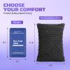 okmaba Hysterectomy Recovery Pillow with Hot/Cold Pack Pocket - Abdominal Surgery Recovery Pillow for Women, C-Section & Tummy Tuck Must Haves, Post Op Support Cushion (Black) view 2