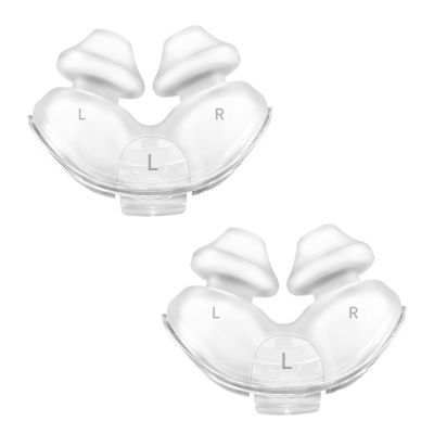 Replacement Nasal Pillows for ResMed Airfit P10, Ultra-Soft Silicone, Gentle Fit, Comfortable Seal, Replacement CPAP Supplie, 2 Packs (Large)